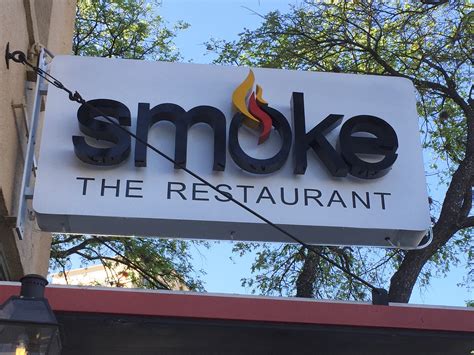 Smoke restaurant - Patio. Our cuisine, libations, and craft brews are designed around local, heirloom ingredients in an effort to capture the flavors of the region. Join us and rediscover what it means to dine in the South.